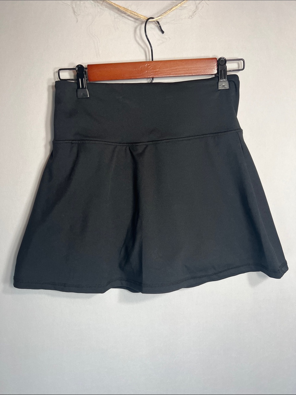 Marika Black Active Black Skater Tennis Skirt size S